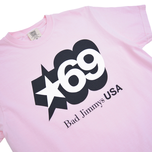 Bad Jimmy's USA 69' Tee - Pigment Pink