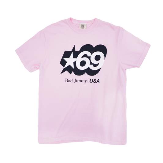Bad Jimmy's USA 69' Tee - Pigment Pink