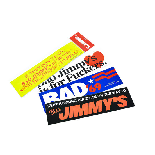 Bad Jimmy's Bumper Sticker Pack - 4