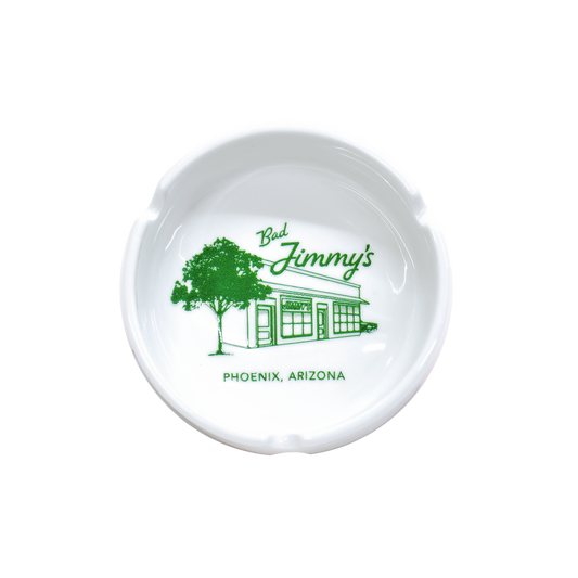 Bad Jimmy's OG Shop Ashtray - White/Green