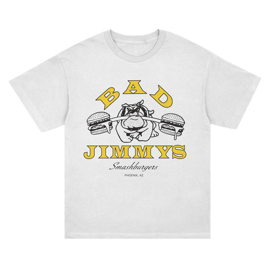 Bad Jimmy's Gym Tee – White