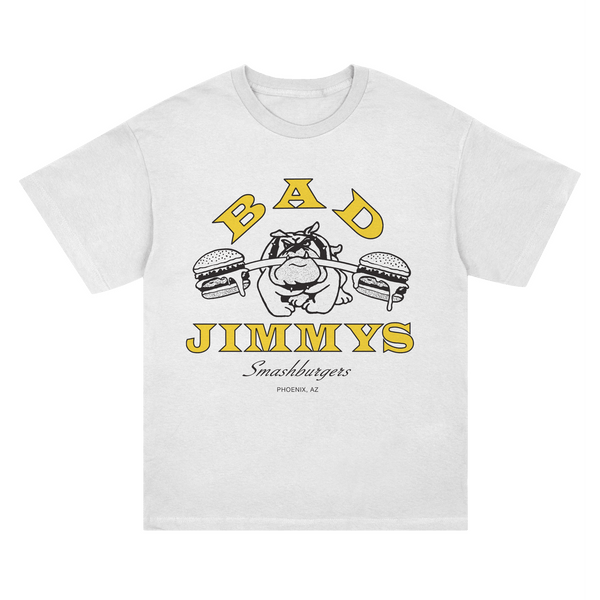 Bad Jimmy's Gym Tee – White