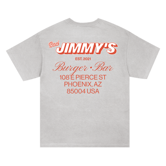 Bad Jimmy's Shop Tee – Heather Grey